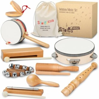STOIE'S Wooden Toddler Musical Instruments